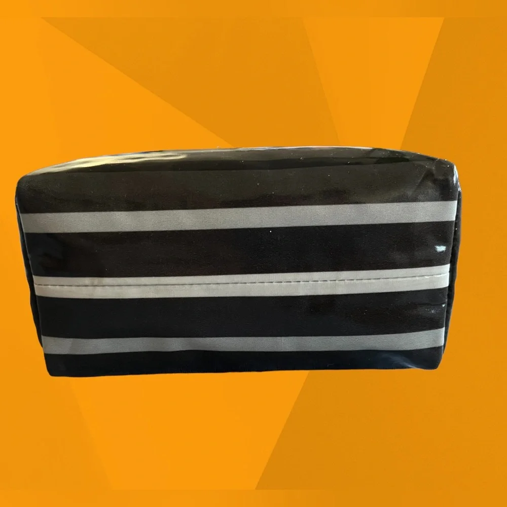 TORY BURCH NEW TAGS MAKEUP COSMETIC BAG BRIGITTE CLASSIC STRIPE